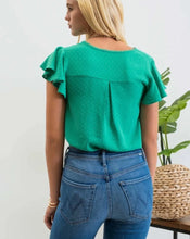 Load image into Gallery viewer, KELLY GREEN BLOUSE