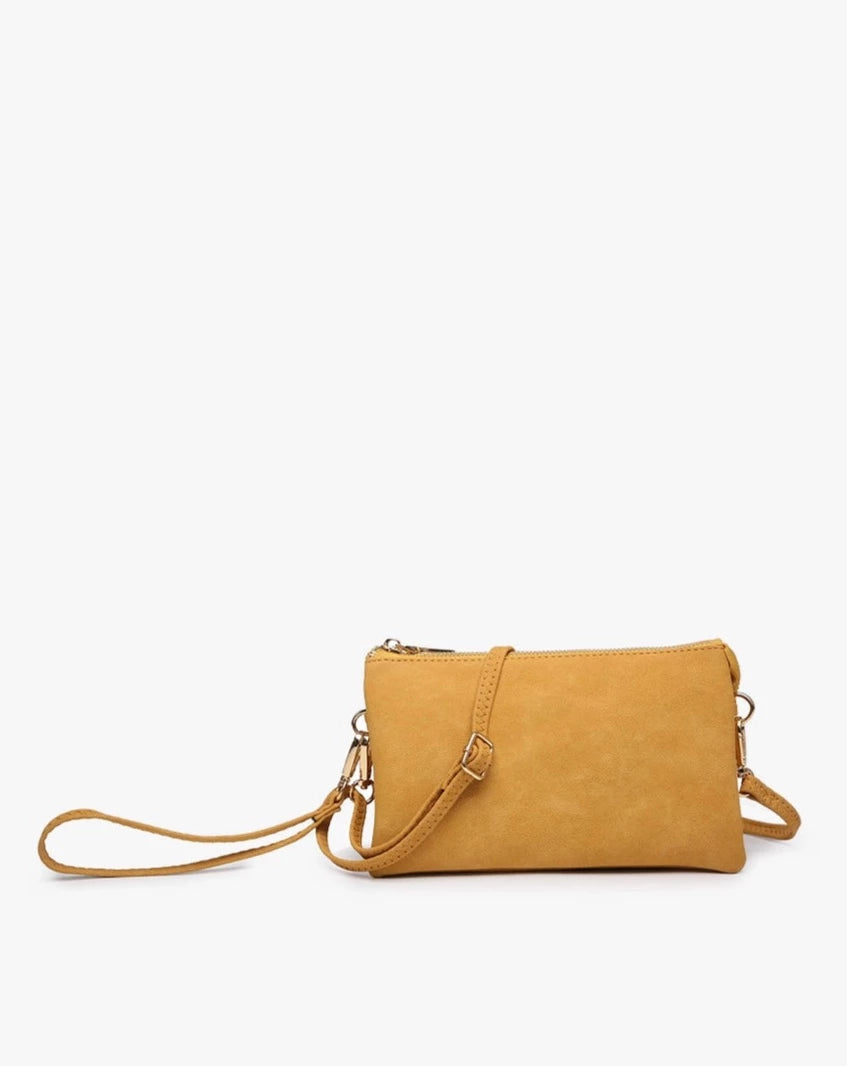 RILEY 3 COMPARTMENT CROSSBODY/ WRISTLET BAG