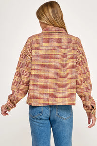 CHLOE MINI HOUNDSTOOTH TRUCKER JACKET