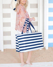 Load image into Gallery viewer, LARGE STRIPE BEACH TOTE