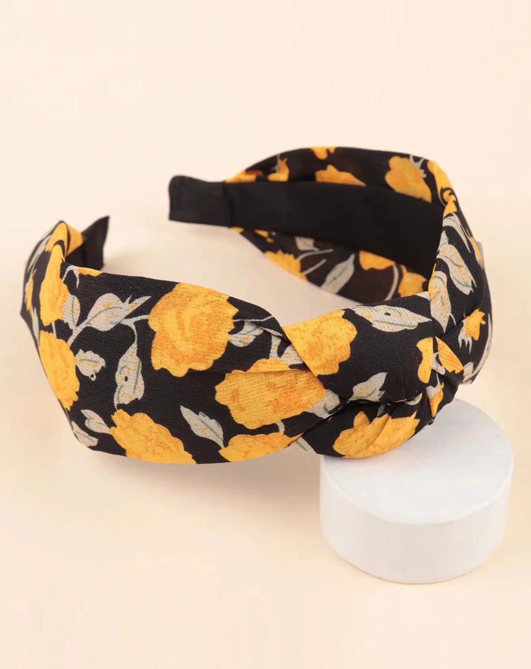 FLORAL PRINT KNOTTED HEADBAND