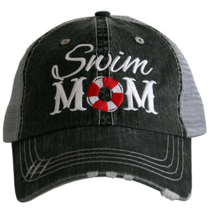 SWIM MOM TRUCKER HAT