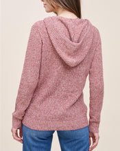 Load image into Gallery viewer, HALLY WAFFLE KNIT HOODED SWEATER
