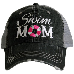 SWIM MOM TRUCKER HAT