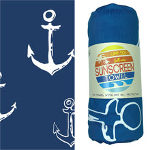 Load image into Gallery viewer, FULL SIZE UPF 50+ SUNSCREEN TOWEL