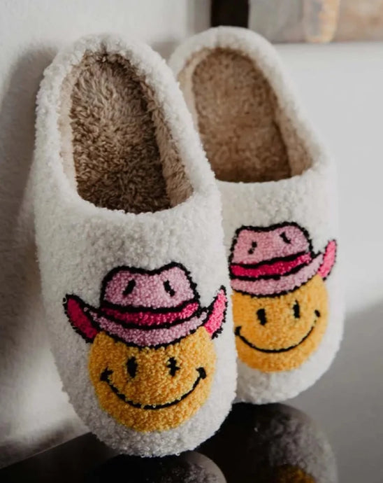 HAPPY COWGIRL SLIPPERS