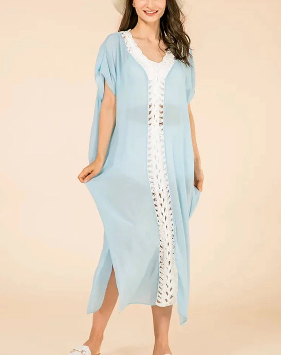 TALLEY CROCHET LONG COVER-UP