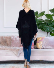 Load image into Gallery viewer, KELSI SOFT KNIT FRINGE PONCHO