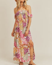 Load image into Gallery viewer, DOMINGA OFF-THE-SHOULDER TROPICAL MAXI DRESS