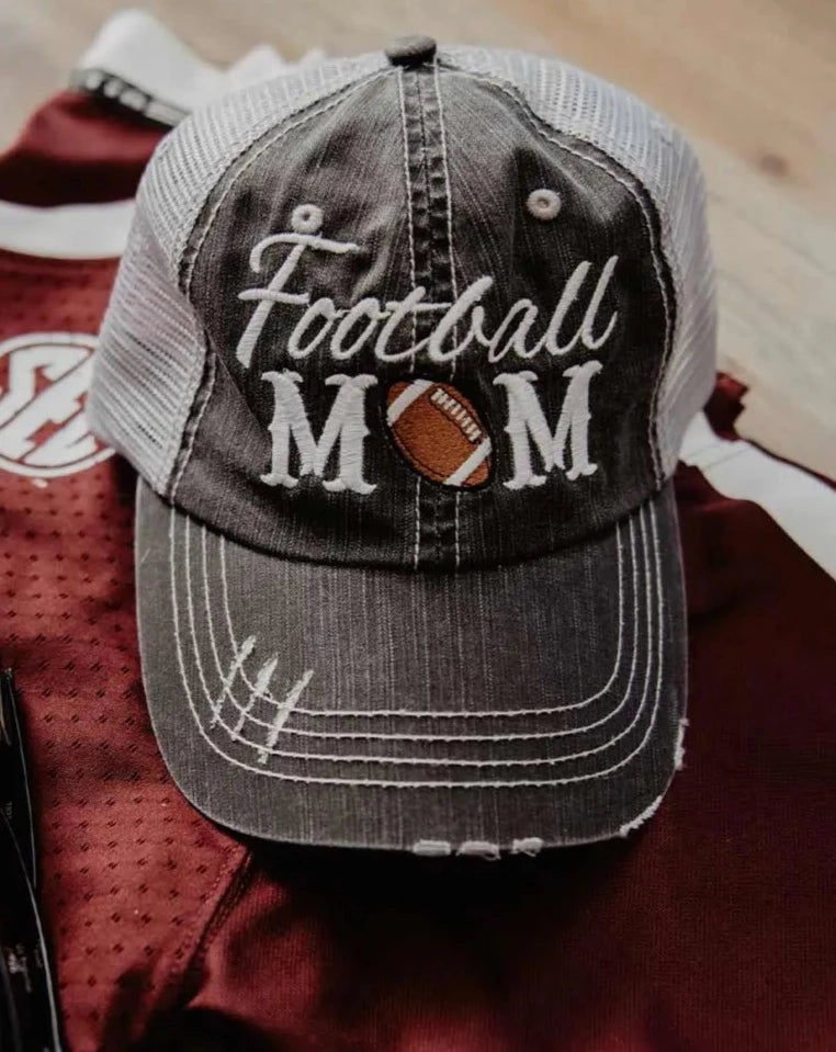 FOOTBALL MOM TRUCKER HAT