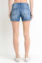 Load image into Gallery viewer, HIGH RISE FRAYED DENIM SHORTS - K&amp;E FASHIONS