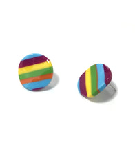 Load image into Gallery viewer, ROUND RAINBOW STUD EARRINGS - K&amp;E FASHIONS
