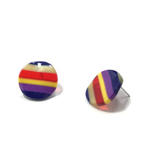 Load image into Gallery viewer, ROUND RAINBOW STUD EARRINGS - K&amp;E FASHIONS
