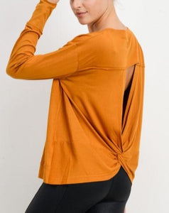 ESTHER TWIST CUT-OUT BACK TOP
